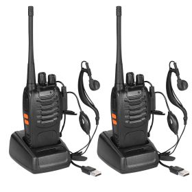 Baofeng BF-888S 2 Pack Walkie Talkies – UHF 16 Channel 400-470MHz Long-Range Two-Way Radios