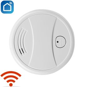 WiFi Smoke Detector – Battery-Operated Fire Alarm with Push Alerts for Home Security