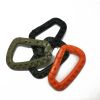 10 Pack Plastic D-Ring Locking Carabiners – Lightweight, Strong Keychain Clips, Not for Climbing
