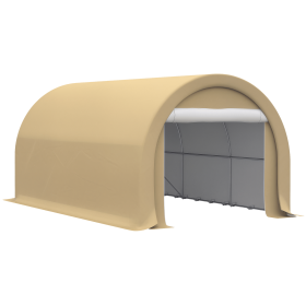 Outsunny 16x10 Heavy Duty Carport Tent with Zipper Door, Portable Garage Shelter for Car, Truck, Boat