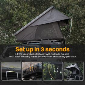 Hard Shell Rooftop Tent – 2–3 Person Overland Tent with Ladder for SUV, Jeep & Truck