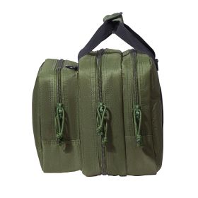 VEVOR Tactical Range Bag for 2 Pistols – Built‑In Pistol Pouches, Green