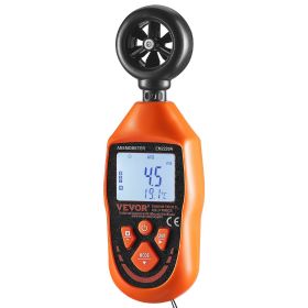Digital Handheld Anemometer – Wind Speed Gauge with LED Screen, 14–113°F