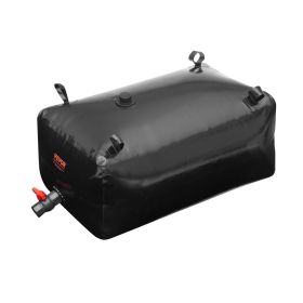 VEVOR 63.4 Gal Portable Water Storage Bladder – Collapsible PVC Tank, Black