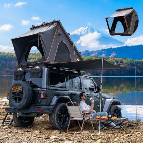 Explorer Pro Hard Shell Rooftop Tent – 4-Season Camping with USB, Awning & Luggage Rack