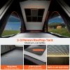 Explorer Pro Hard Shell Rooftop Tent – 4-Season Camping with USB, Awning & Luggage Rack
