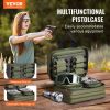 VEVOR Tactical Range Bag for 2 Pistols – Built‑In Pistol Pouches, Green