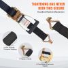 VEVOR Ratchet Tie Down Straps 4-Pack – 11,128 lb, 2"x8', Double J Hooks with Padded Handles