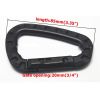 10 Pack Plastic D-Ring Locking Carabiners – Lightweight, Strong Keychain Clips, Not for Climbing