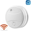 WiFi Smoke Detector – Battery-Operated Fire Alarm with Push Alerts for Home Security