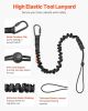 VEVOR Tool Lanyard Set – 5 Pack Fall Protection Leash with Carabiners