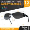 Anti-Fog Safety Glasses – Gradient Gray, Men & Women