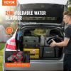 VEVOR 63.4 Gal Portable Water Storage Bladder – Collapsible PVC Tank, Black