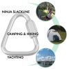 Set of 5 M8 (80mm) Triangle Carabiners – Quick Links for Ninja Slackline & Outdoor Training