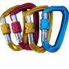 5 Pack Aluminum D-Shaped Carabiner Clips – Lightweight, Strong Locking Keychain Buckles