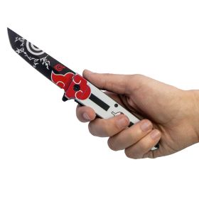 9" Spring Assisted Anime Knife with Tanto Blade