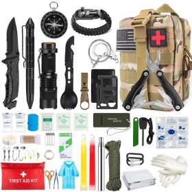 Tactical Survival Kit – Outdoor SOS Tools for Emergency & Combat Readiness (Color: CP, Ships From: China)