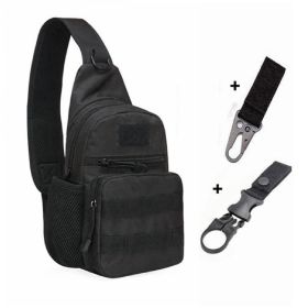 Tactical Shoulder Bag – Molle Hiking Backpack for Hunting, Camping & Fishing (Color: B And 2 Hooks)