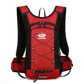 Hydration Pack Backpack with 2L Water Bladder – For Running, Hiking, Cycling & Camping (Color: Red)