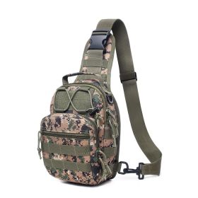 Men’s Tactical Sling Backpack – Molle Chest & Shoulder Day Pack Pouch (colour: Digital jungle)
