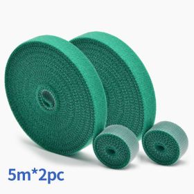 Back-to-Back Nylon Velcro Tape – For Fishing Rods, Cables & Cable Management (Color: Thegreenis5mx2)