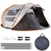 5–8 Person Pop-Up Camping Tent – Automatic Instant Setup, Waterproof with Mesh Windows