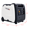W46560431 Ultra-silent frequency conversion generator white + gray 4500W portable generator electric start, fuel tank 8.3L, load running for 50h