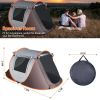 Instant Pop-Up Tent – Waterproof Camping Tent with 4 Mesh Windows & Carry Bag