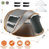 Instant Pop-Up Tent – Waterproof Camping Tent with 4 Mesh Windows & Carry Bag