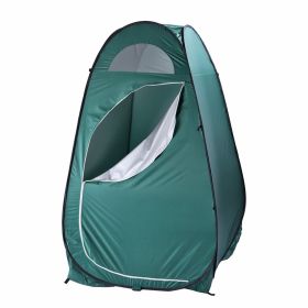 Pop-Up Privacy Shower Tent – Quick Setup Waterproof Changing Room with Zipper (Color: Army Green)