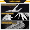 Multifunction Stainless Steel Multi-Tool – Folding Knife & Pliers, Portable Pocket Tool