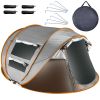 Instant Pop-Up Tent – Waterproof Camping Tent with 4 Mesh Windows & Carry Bag