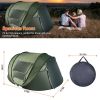 Instant Pop-Up Tent – Waterproof Camping Tent with 4 Mesh Windows & Carry Bag