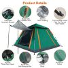 4–5 Person Camping Tent – Waterproof Outdoor Tent with Mosquito Net Windows