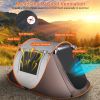 Instant Pop-Up Tent – Waterproof Camping Tent with 4 Mesh Windows & Carry Bag
