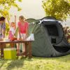 Instant Pop-Up Tent – Waterproof Camping Tent with 4 Mesh Windows & Carry Bag