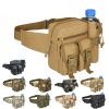 Tactical Denim Waist Bag – With Water Bottle Holder for Camping, Travel & Outdoor Sports